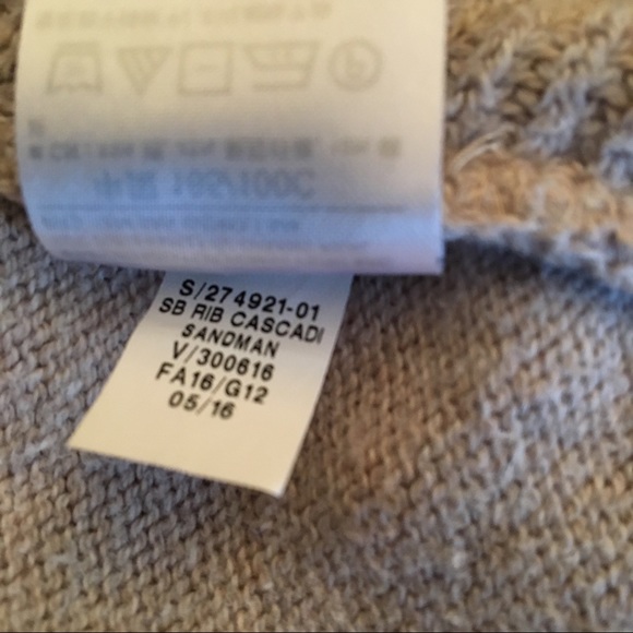 Oatmeal waterfall front cardigan wrap with button - Picture 14 of 16